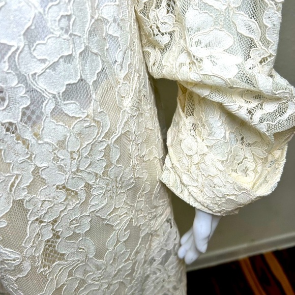 Express Lace Long Trench style Coat - Picture 7 of 10